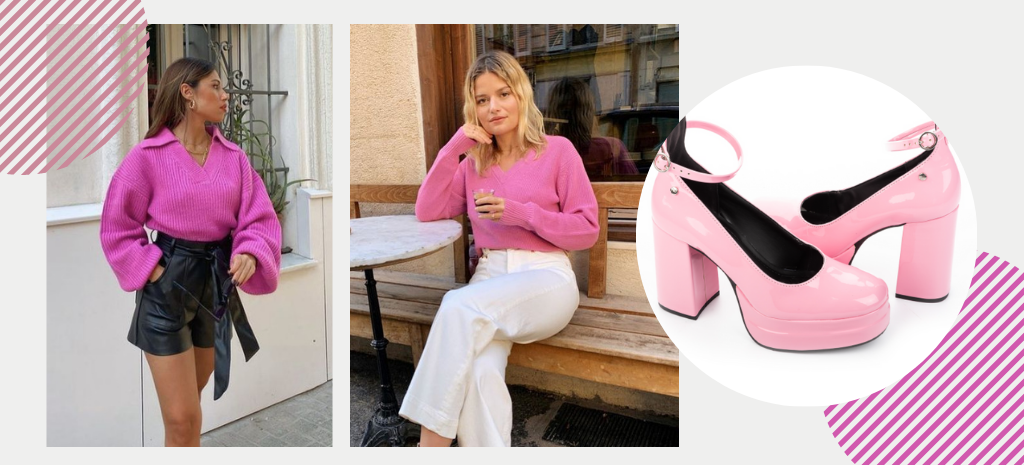 Sapato plataforma rosa envernizado Tanara propõem looks femininos. (Fotos: divulgação).