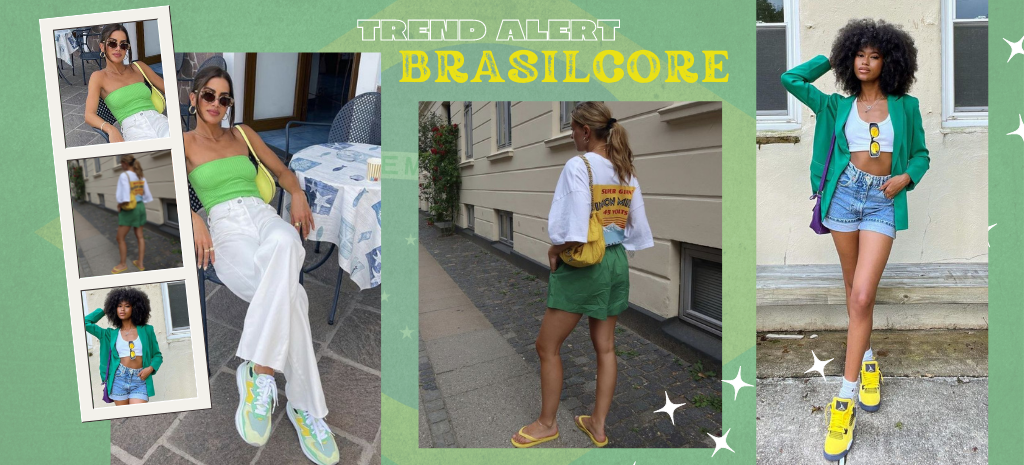 Verde e amarelo em combinações estratégicas que remetem ao brasilcore! (Fotos: divulgação).