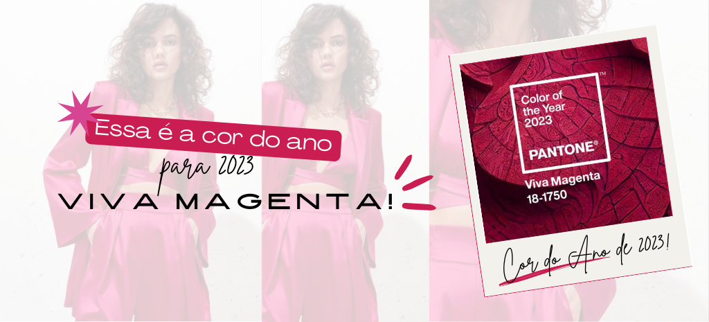 Viva Magenta é a cor do ano de 2023 anunciada pela Pantone. (Foto: divulgação).