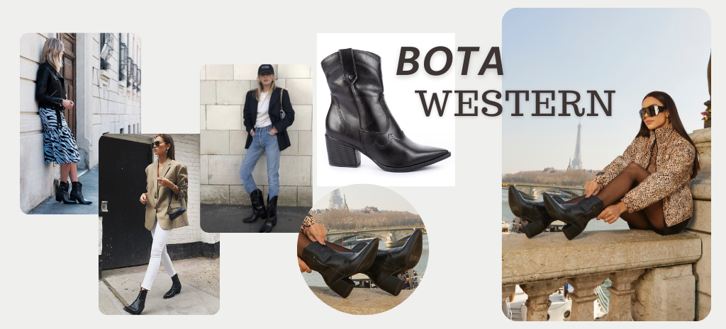 Inspire-se na tendência cowboy com a bota western! (Fotos: divulgação).