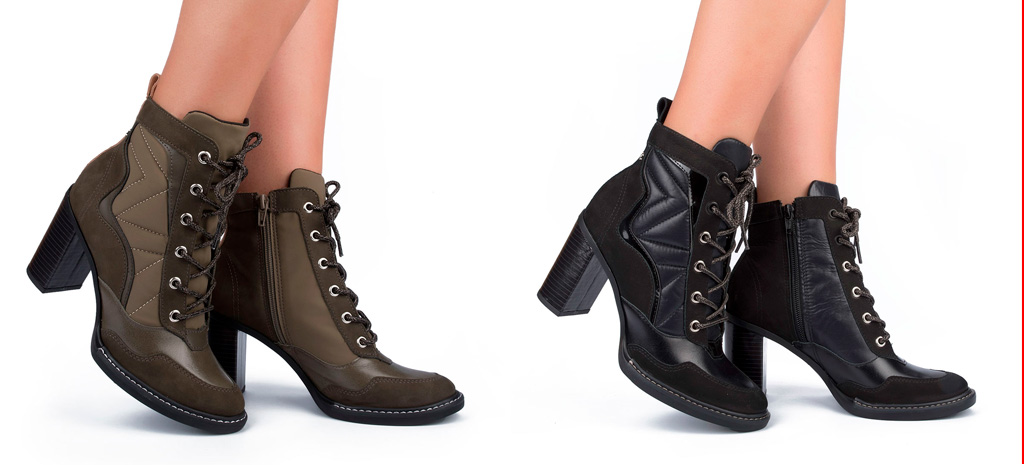 Botas coturno de salto tanara