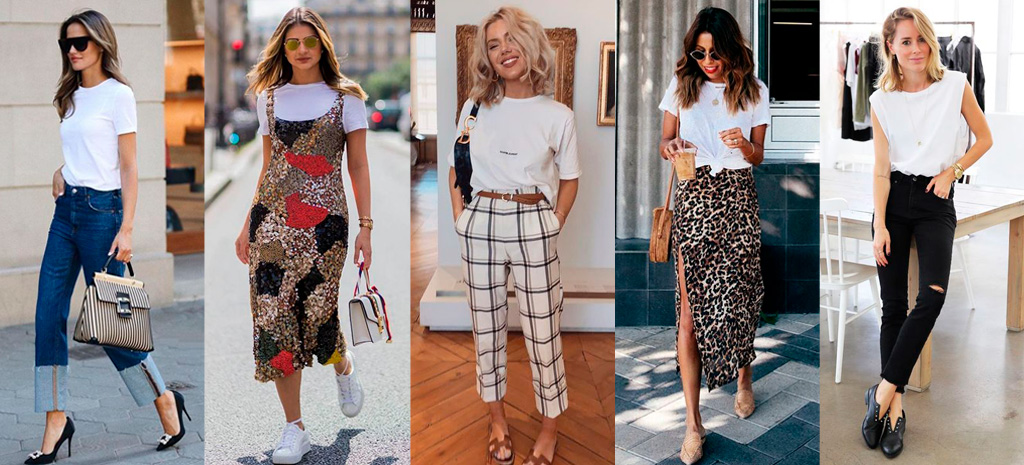 Camiseta branca: como dar um up nesse item e criar looks dignos de uma fashionista