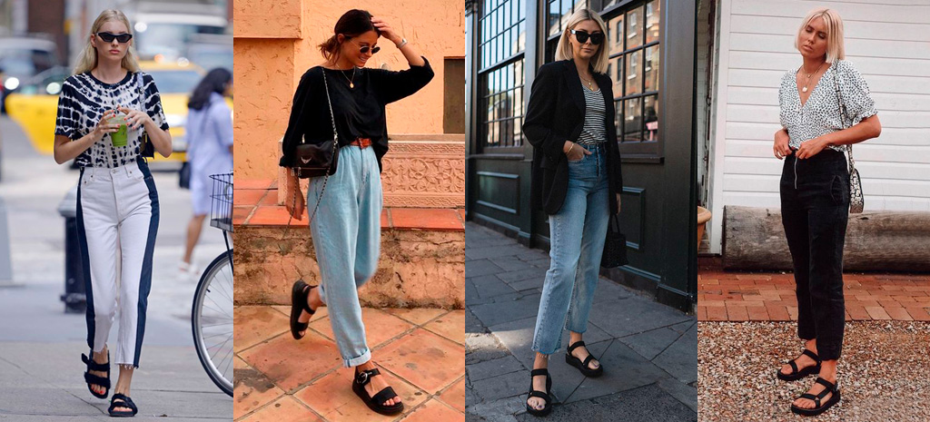 Calça Jeans com Sport Sandal