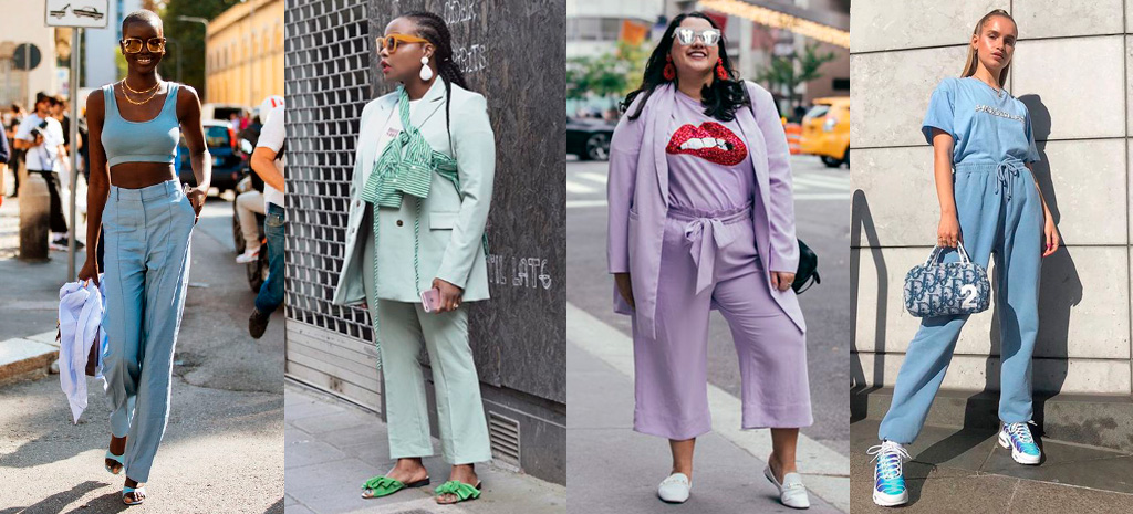 tons pastel em composição