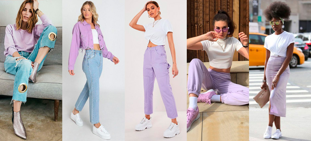 lavanda em tons básicos