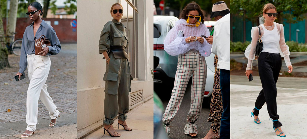 looks sandálias de amarrações por cima da calça