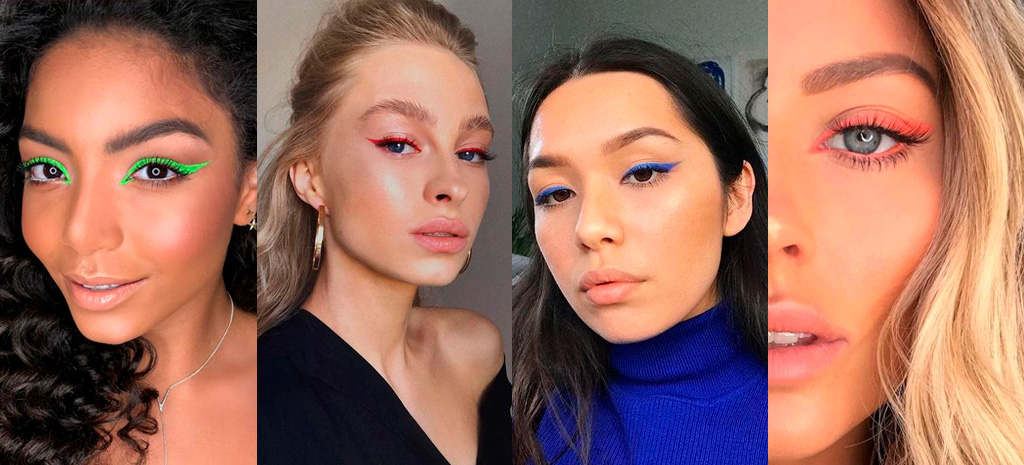 Olhos em destaque - delineado colorido