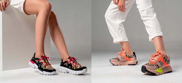 Tênis Jogging e Tratorado Animal Print Tanara