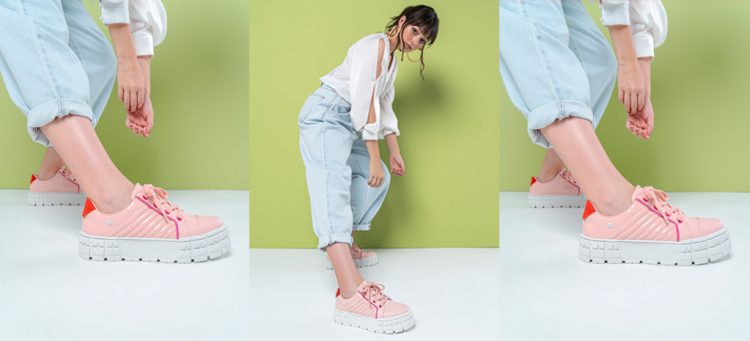 Tênis Tanara Flatform Rosa (T4843-00001)