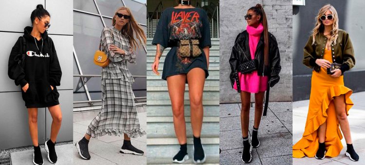 Sock Sneaker em looks femininos e urbanos