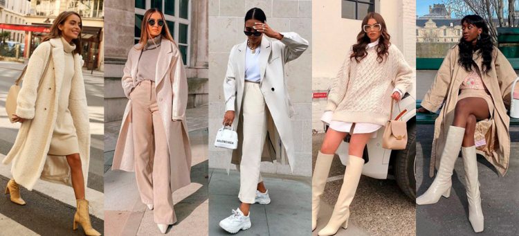 Looks Monocromáticos em Baunilha