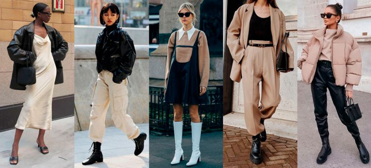 Looks com bege e preto