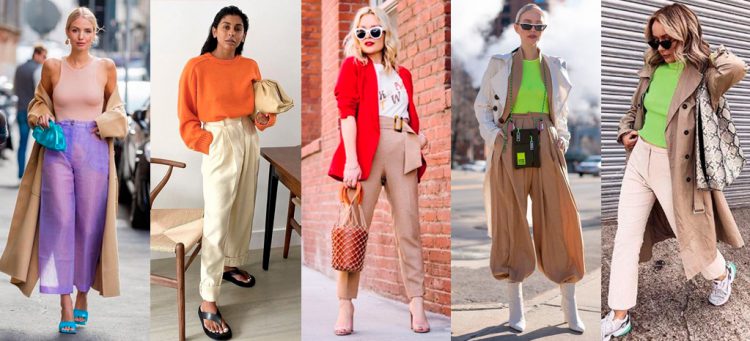 Looks com baunilha e peças coloridas