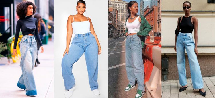 Looks com calça wide leg e top