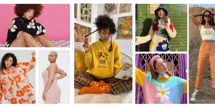 Looks com destaque em flores coloridas e alegres