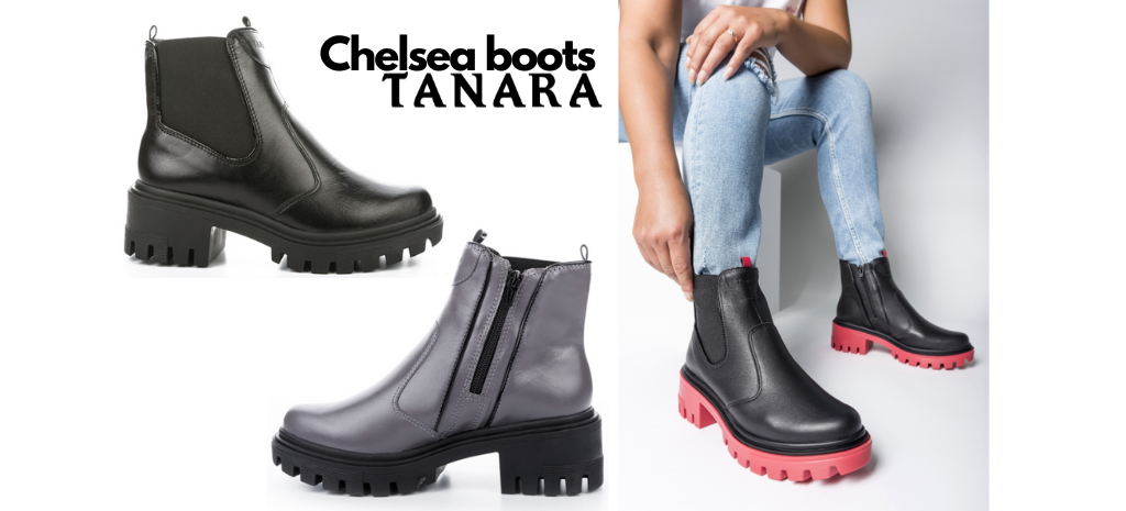 Botas Chelsea Tanara com 3 opções de cores