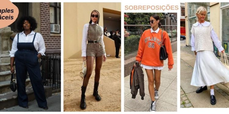 Sobreposições feitas com camisa