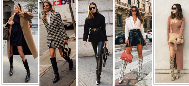 Looks diferentes com botas de cano longo