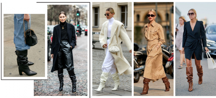 Looks de diferentes estilos com botas slouchy enrrugadas