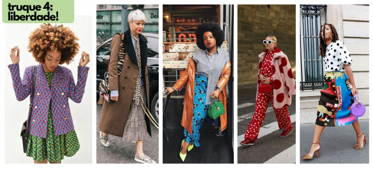 Solte a criatividade quando misturar estampas