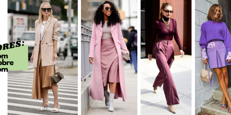 Looks da mesma cor com tonalidades diferentes