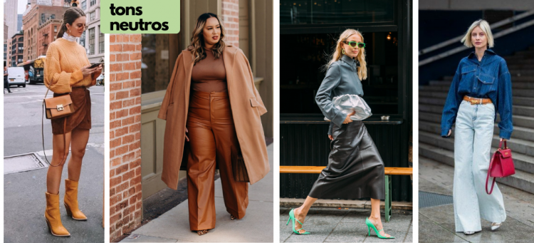 Looks tom sobre tom em tons neutros