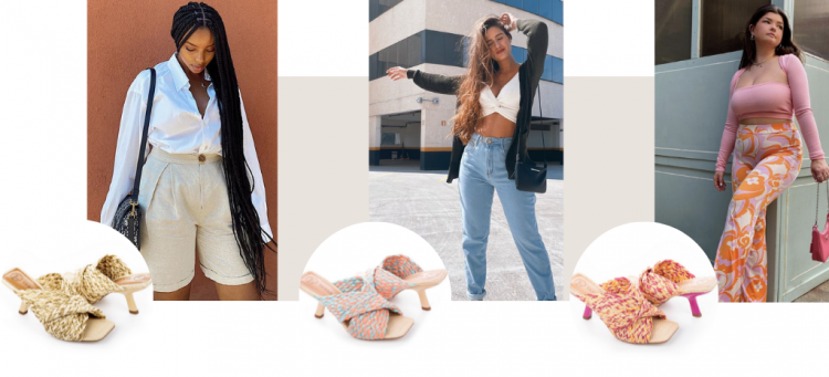 Tamanco rústico Tanara com diferentes looks