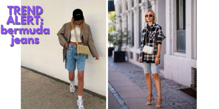 Nova tendênia da moda: bermuda jeans