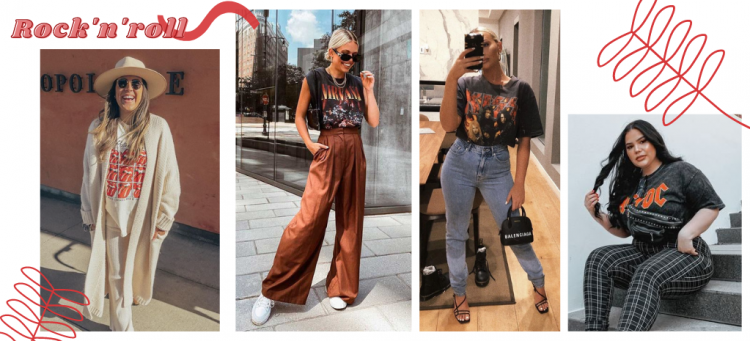 Looks com camiseta de banda