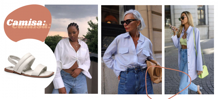 Estilo conforot chic em looks com camisa oversized