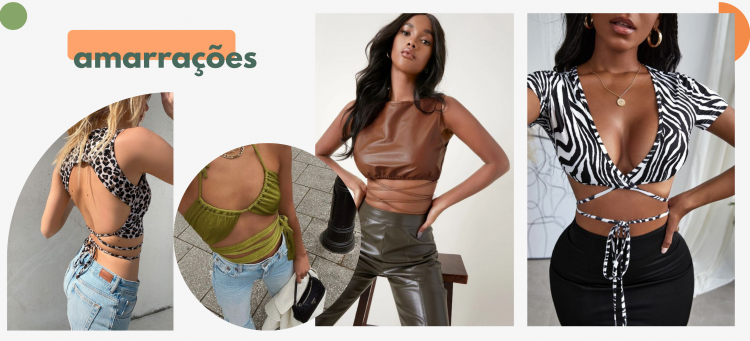 Cropped com amarração é tendência do momento