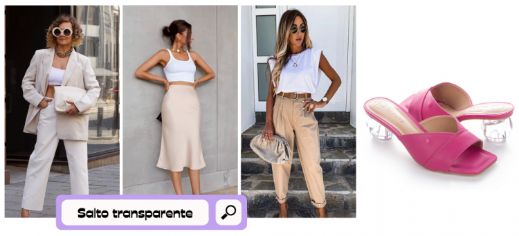 Tendência de verão: look bege e branco com calçado colorido