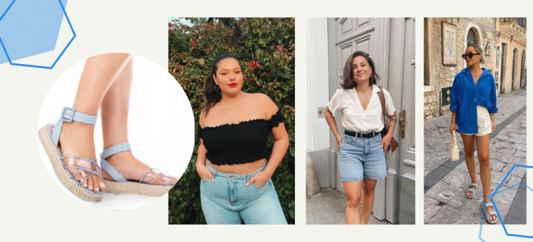 sandália tanara flatform com tranparência e mix de materiais