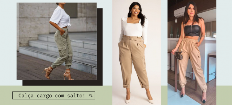O modelo de calça cargo exala muito conforto
