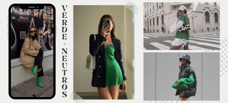 Use o verde com peças neutras ou do mesmo tom