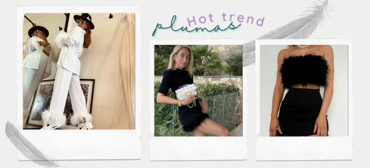 As plumas agregam textura e um toque fun à produção