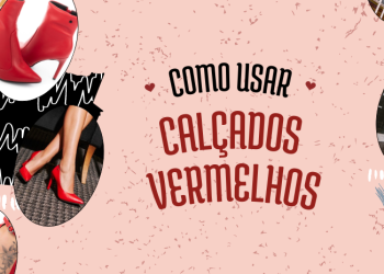 Inspirações de looks com calçados vermelhos.