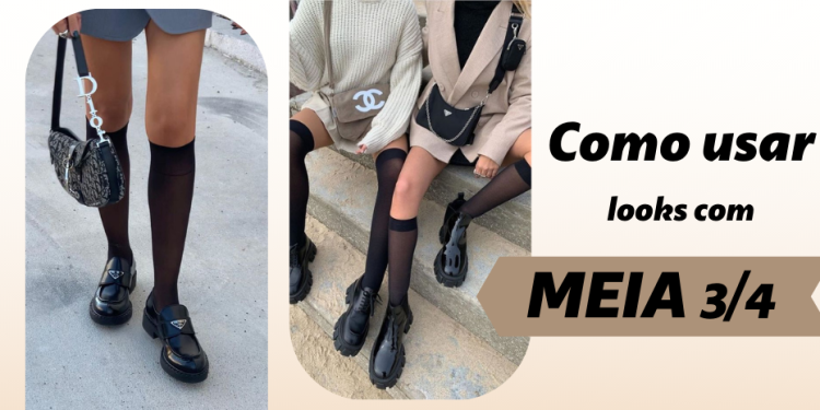 Looks estilosos com meia ¾. (Fotos: divulgação).