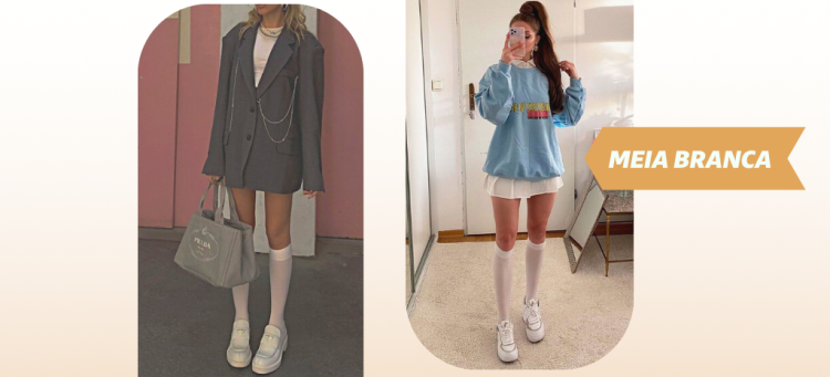 Meia ¾ na versão branca. (Fotos: divulgação).