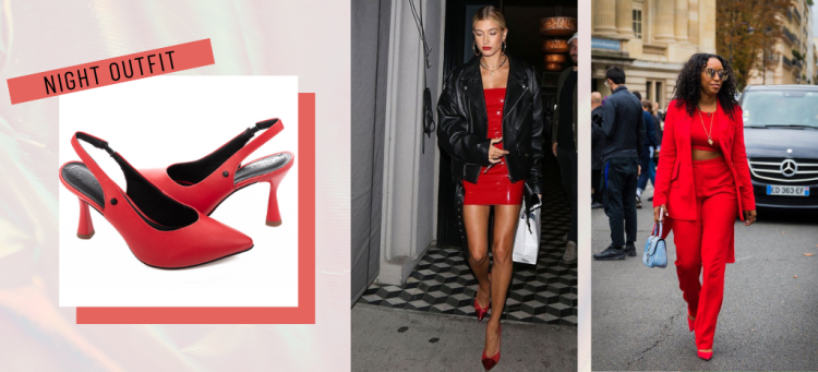 Ouse no visual com o scarpin vermelho Tanara. (Fotos: divulgação).