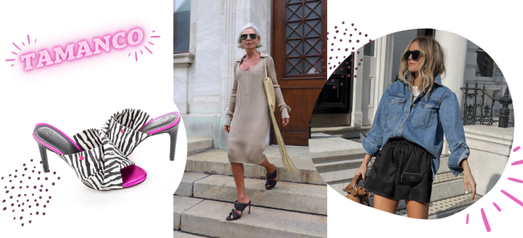 Monte looks modernos com o Tamanco Tanara. (Fotos: divulgação).