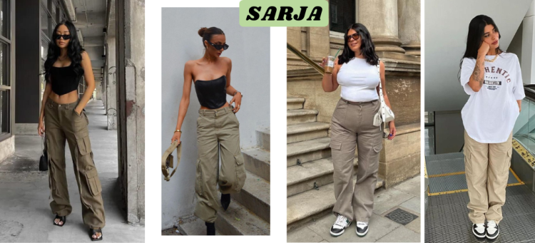 A calça cargo é um modelo super versátil. (Fotos: divulgação).