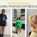 Looks monocromáticos salvam os dias de pouca inspiração. (Fotos: divulgação).