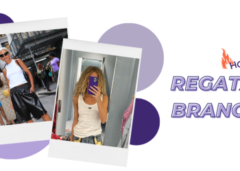 A regata branca é aposta fashion para essa temporada! (Fotos: divulgação).