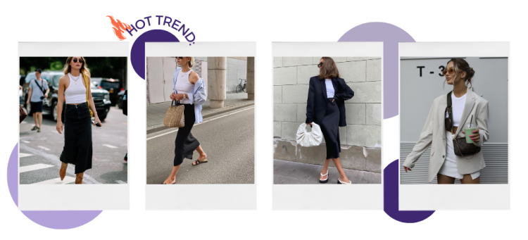 A regata branca também compõe looks sofisticados! (Fotos: divulgação).