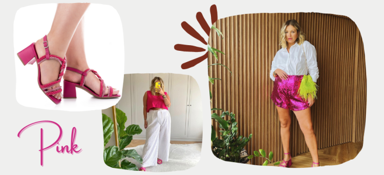 Pink é tendência, aposte no visual natalino. (Fotos: divulgação).