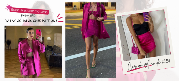 A tendência Barbiecore vai ajudar a impulsionar a cor em peças acetinadas, por exemplo. (Fotos: divulgação).