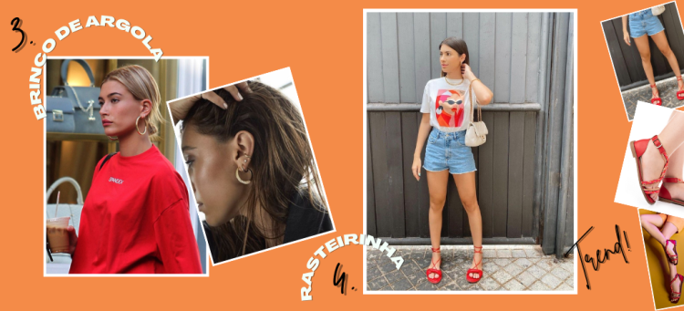 Brinco de argola e sandália rasteirinha: acessório e calçado tem que ter! (Fotos: divulgação).