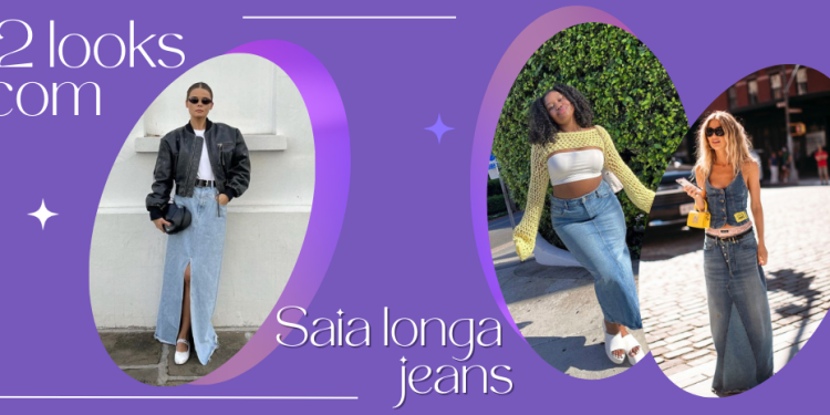 Aprenda a montar looks estilosos com saia longa jeans! (Foto: divulgação).