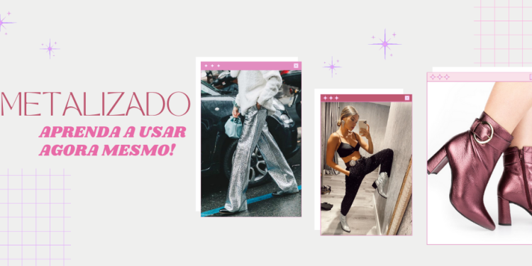 Aprenda a montar um look fashion com metalizado. (Foto: divulgação).